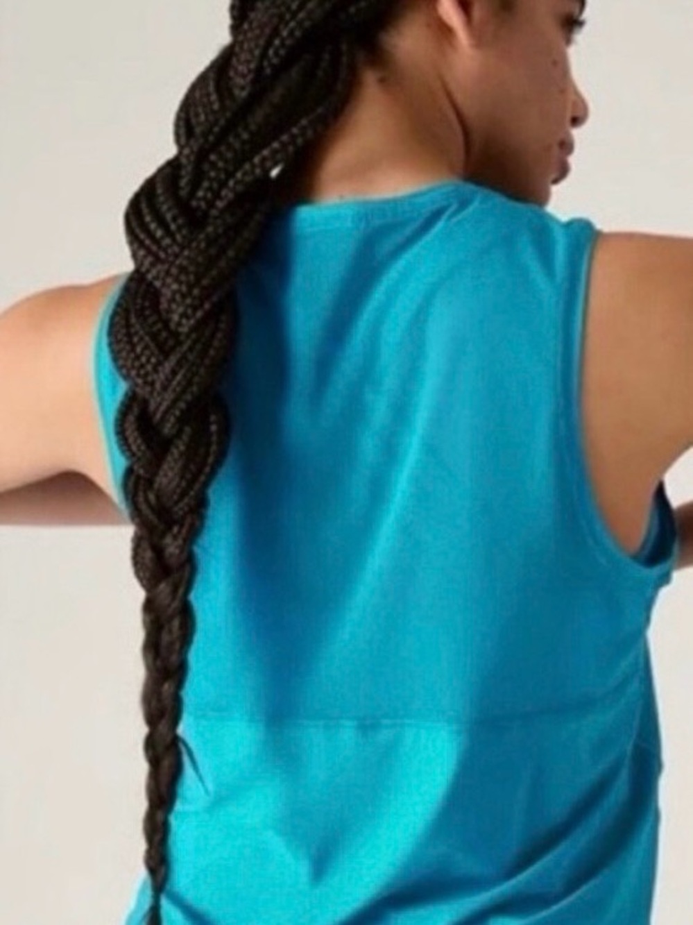 Athleta Teal Muscle Tee Tank Top - Picture 2 of 9